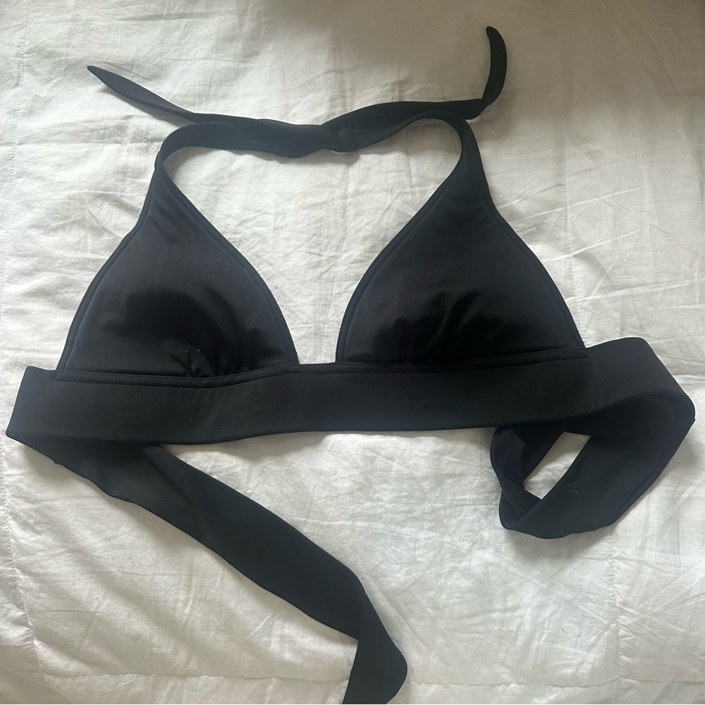 Victoria’s Secret Swim Black Halter Bikini Top
